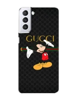 Чехол для Samsung Galaxy S21 с картинкой «Микки Маус Gucci»
