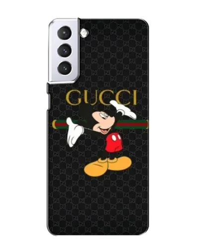 Чехол для Samsung Galaxy S21 с картинкой «Микки Маус Gucci»