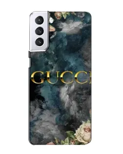 Чехол для Samsung Galaxy S21 с картинкой «Абстрактные цветы Gucci»