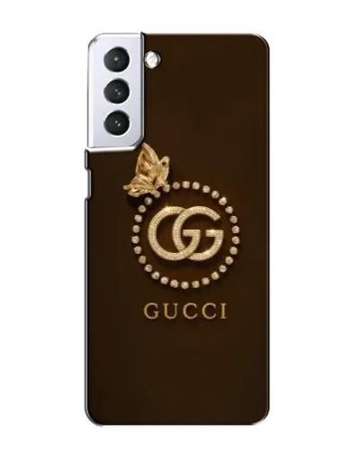 Чехол для Samsung Galaxy S21 с картинкой «Gucci — золотая бабочка»