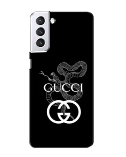 Чехол для Samsung Galaxy S21 с картинкой «Gucci — серебряная змея»