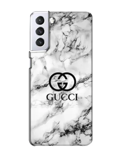 Чехол для Samsung Galaxy S21 с картинкой «Gucci — мраморный шик»