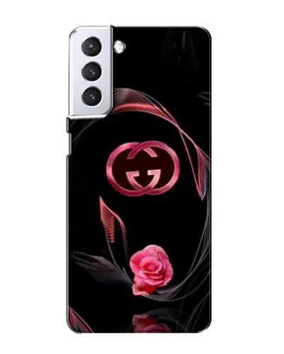 Чехол для Samsung Galaxy S21 с картинкой «Gucci — неоновая роза»
