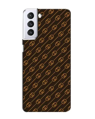 Чехол для Samsung Galaxy S21 с картинкой «Gucci — золотые диагонали»