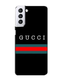 Чехол для Samsung Galaxy S21 с картинкой «Gucci — красный пояс»