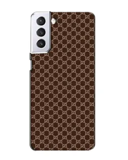 Чохол для Samsung Galaxy S21 з картинкою «Gucci — шоколадна сітка»