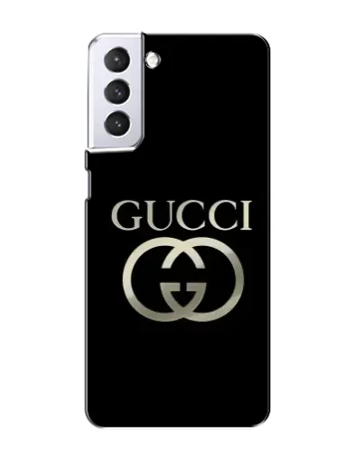 Чохол для Samsung Galaxy S21 з картинкою «Gucci — золото на чорному» Чохол для Samsung Galaxy S21 з картинкою «Gucci — золото на чорному»