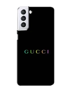 Чохол для Samsung Galaxy S21 з картинкою «Gucci — неоновий мінімалізм»