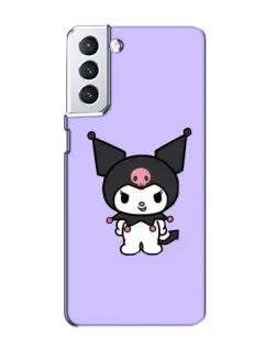 Чехол для Samsung Galaxy S21 с картинкой «Kuromi — нежный фиолетовый»