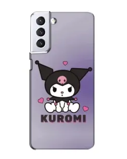 Чехол для Samsung Galaxy S21 с картинкой «Kuromi — фиолетовый арт»