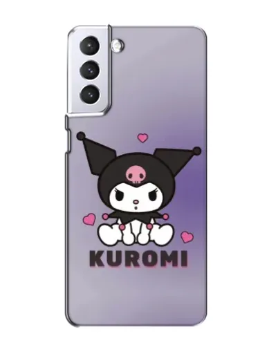 Чехол для Samsung Galaxy S21 с картинкой «Kuromi — фиолетовый арт»
