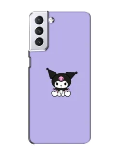 Чехол для Samsung Galaxy S21 с картинкой «Kuromi — фиолетовый минимализм»