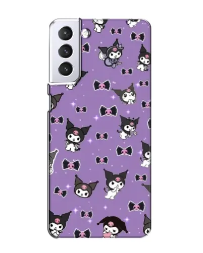 Чехол для Samsung Galaxy S21 с картинкой «Kuromi — паттерн»