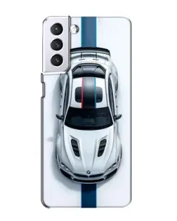 Чехол для Samsung Galaxy S21 с картинкой «Вид сверху — BMW M»