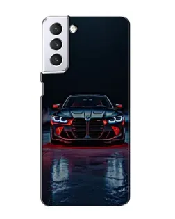 Чехол для Samsung Galaxy S21 с картинкой «BMW на мокрой дороге»