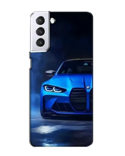 Чехол для Samsung Galaxy S21 с картинкой «Голубая BMW M4» Чехол для Samsung Galaxy S21 с картинкой «Голубая BMW M4»