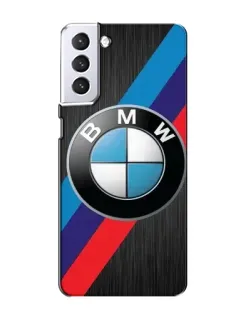 Чехол для Samsung Galaxy S21 с картинкой «BMW M-stripes стиль»