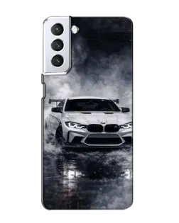 Чехол для Samsung Galaxy S21 с картинкой «BMW сквозь туман»