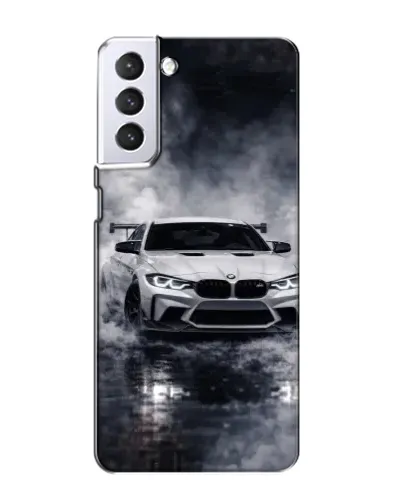Чехол для Samsung Galaxy S21 с картинкой «BMW сквозь туман» Чехол для Samsung Galaxy S21 с картинкой «BMW сквозь туман»