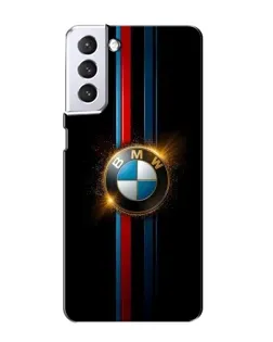 Чехол для Samsung Galaxy S21 с картинкой «BMW M-Power неон»