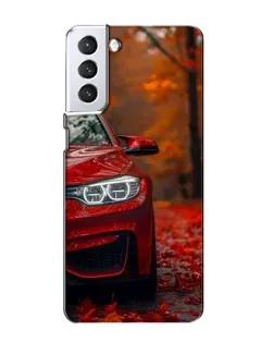 Чехол для Samsung Galaxy S21 с картинкой «Осенняя BMW M4»