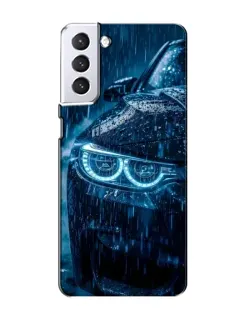 Чохол для Samsung Galaxy S21 з картинкою «BMW під дощем»