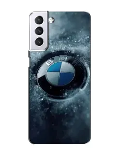 Чохол для Samsung Galaxy S21 з картинкою «Логотип BMW — лід»