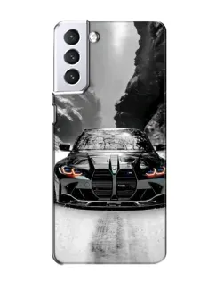 Чохол для Samsung Galaxy S21 з картинкою «BMW — акварельний дрифт»