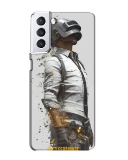 Чехол для Samsung Galaxy S21 с картинкой «PUBG — боец в пыли»