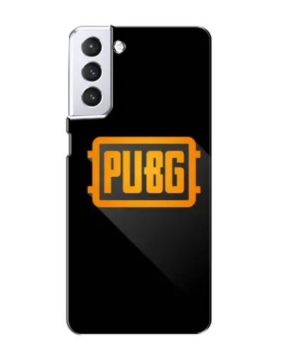 Чехол для Samsung Galaxy S21 с картинкой «PUBG — рамка лого»