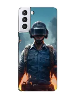 Чехол для Samsung Galaxy S21 с картинкой «PUBG — реалистичный герой»