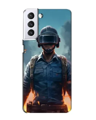 Чехол для Samsung Galaxy S21 с картинкой «PUBG — реалистичный герой»