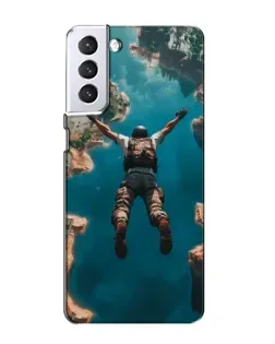 Чехол для Samsung Galaxy S21 с картинкой «PUBG — свободное падение»