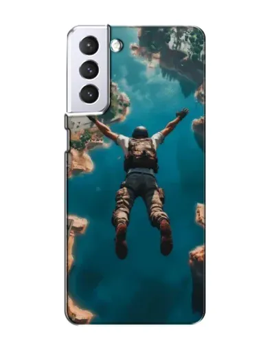 Чехол для Samsung Galaxy S21 с картинкой «PUBG — свободное падение»