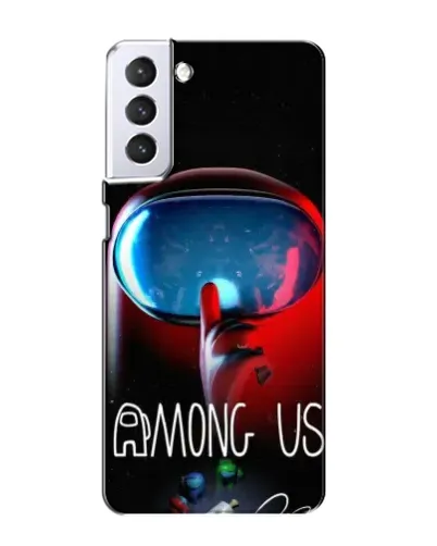 Чехол для Samsung Galaxy S21 с картинкой «Красный импостер — макро» Чехол для Samsung Galaxy S21 с картинкой «Красный импостер — макро»