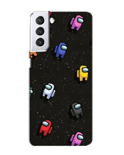 Чехол для Samsung Galaxy S21 с картинкой «Космический паттерн Among Us» Чехол для Samsung Galaxy S21 с картинкой «Космический паттерн Among Us»