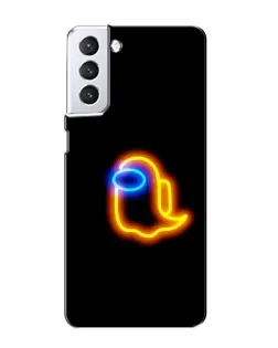 Чехол для Samsung Galaxy S21 с картинкой «Among Us неоновое сияние»