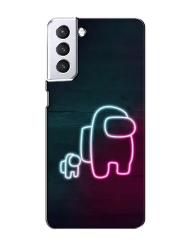 Чехол для Samsung Galaxy S21 с картинкой «Among Us неон-арт» Чехол для Samsung Galaxy S21 с картинкой «Among Us неон-арт»