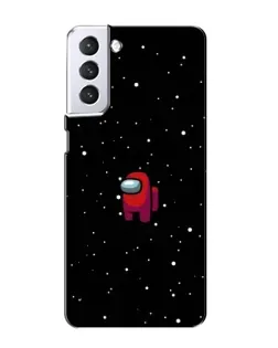 Чехол для Samsung Galaxy S21 с картинкой «Красный Among Us»