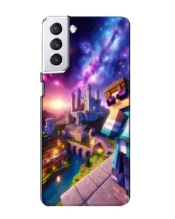 Чехол для Samsung Galaxy S21 с картинкой «Стив и космос»