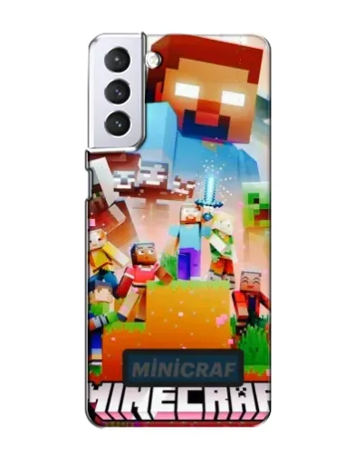Чехол для Samsung Galaxy S21 с картинкой «Minecraft герои игры» Чехол для Samsung Galaxy S21 с картинкой «Minecraft герои игры»