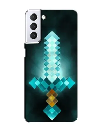 Чехол для Samsung Galaxy S21 с картинкой «Алмазный меч неон» Чехол для Samsung Galaxy S21 с картинкой «Алмазный меч неон»