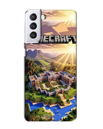 Чехол для Samsung Galaxy S21 с картинкой «Minecraft панорама» Чехол для Samsung Galaxy S21 с картинкой «Minecraft панорама»