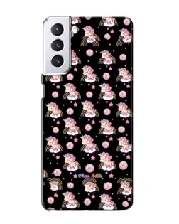 Чехол для Samsung Galaxy S21 с картинкой «Magic Unicorn паттерн»