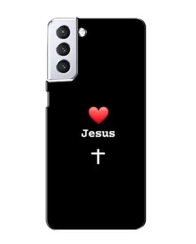 Чехол для Samsung Galaxy S21 с картинкой «Сердце - Jesus»