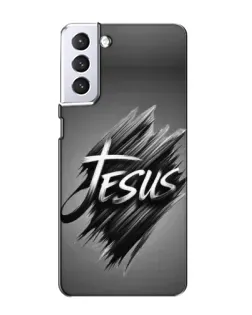 Чехол для Samsung Galaxy S21 с картинкой «Надпись Jesus Graffiti»