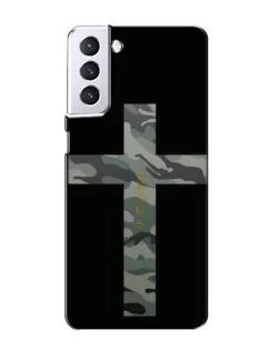 Чехол для Samsung Galaxy S21 с картинкой «Милитари Крест»