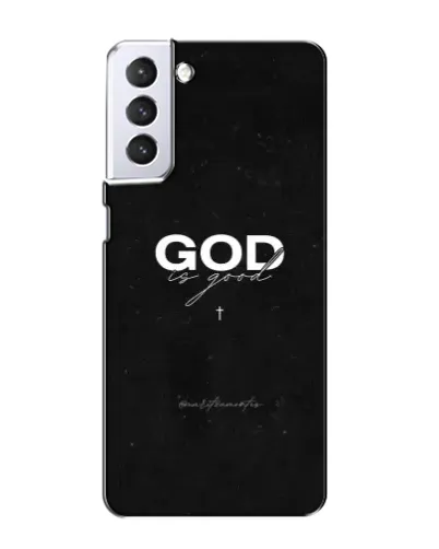 Чехол для Samsung Galaxy S21 с картинкой «GOD — Бог над всем»