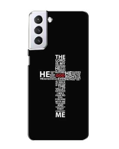 Чохол для Samsung Galaxy S21 з картинкою «Текстовий хрест» Чохол для Samsung Galaxy S21 з картинкою «Текстовий хрест»