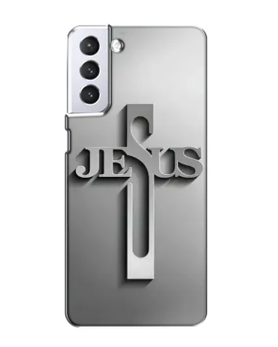 Чохол для Samsung Galaxy S21 з картинкою «Металевий хрест Jesus» Чохол для Samsung Galaxy S21 з картинкою «Металевий хрест Jesus»